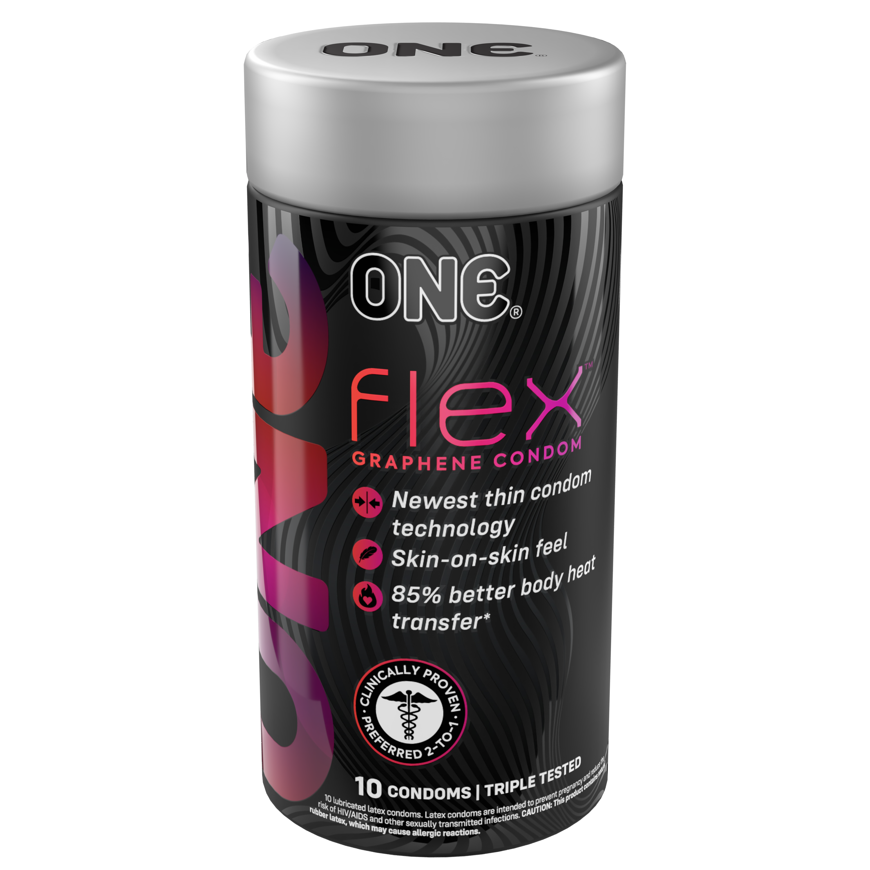 ONE® Flex™ Graphene Condom 10-count, Case of 72