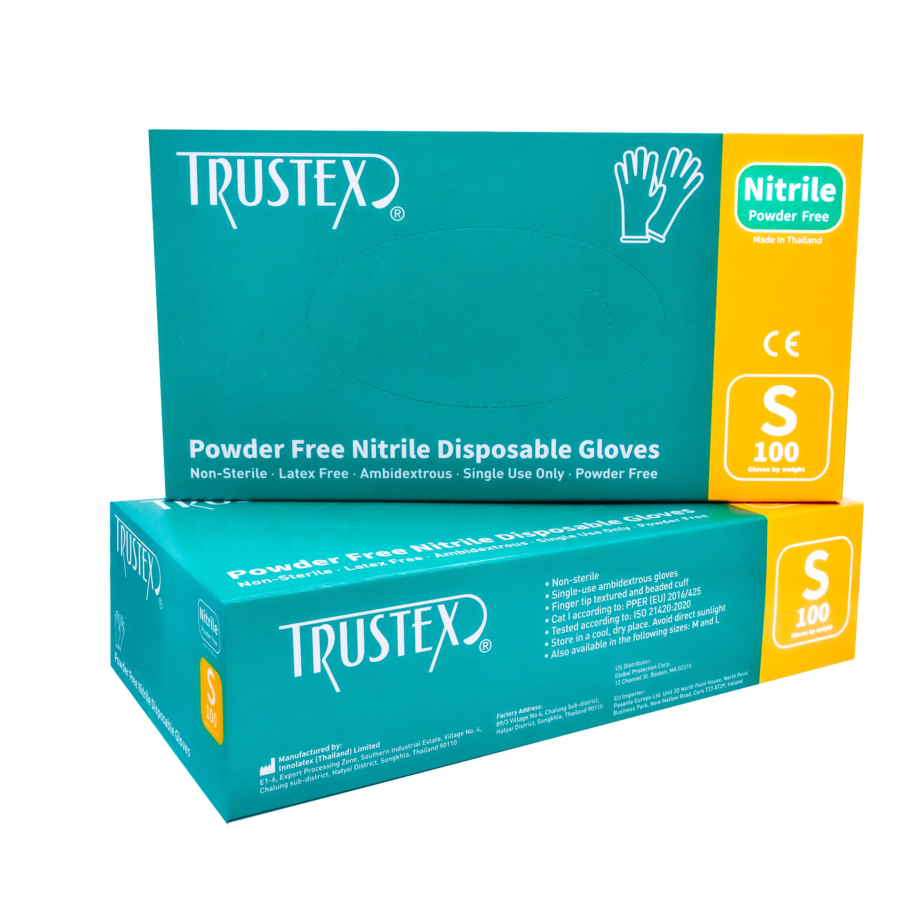 Trustex Medical Gloves | Powder Free | Case of 1,000 | Size Small