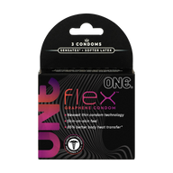 ONE® Flex™ Graphene Condom 3-count, Case of 36