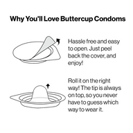 Consent Promotion Condom Buttercups, Bag of 60