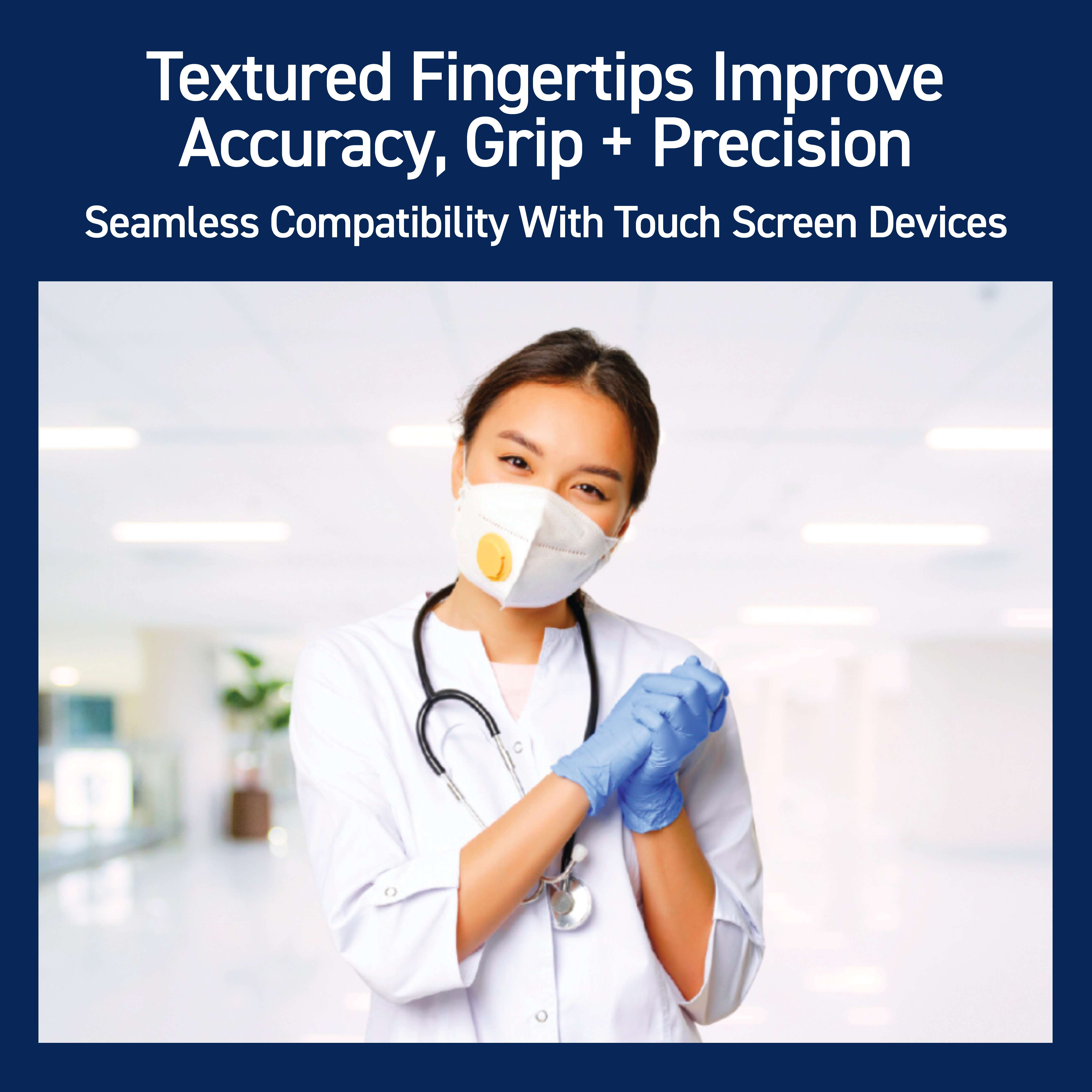 Trustex Medical Exam Gloves Small, Latex-Free & Powder-Free, Box of 100