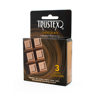 Trustex Chocolate Condoms 3-pack, Case of 72