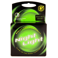 Night Light Condoms 3pks, Case of 144 (24 Bundles of 6)