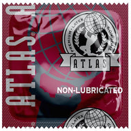Atlas® Non-Lubricated Condoms,  Case of 1000