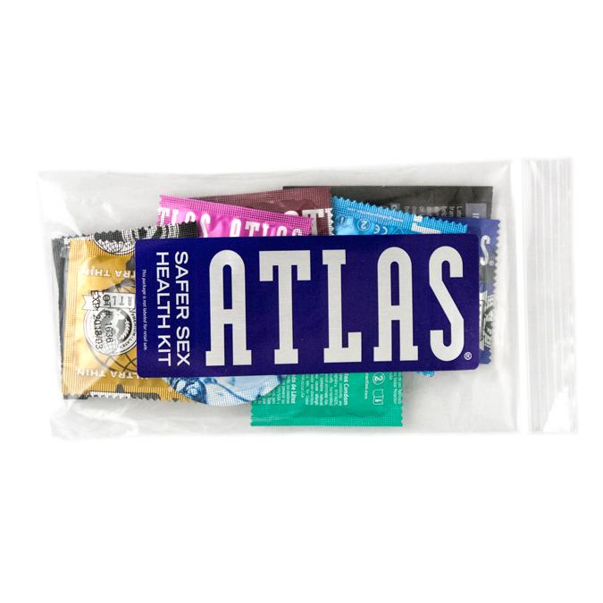 Atlas® Safer Sex Kit, Case of 150