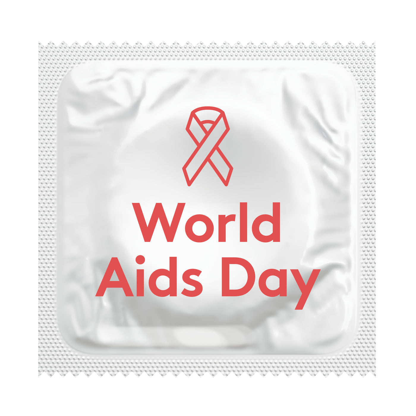 World Aids Day HIV Awareness Condoms, Bag of 50