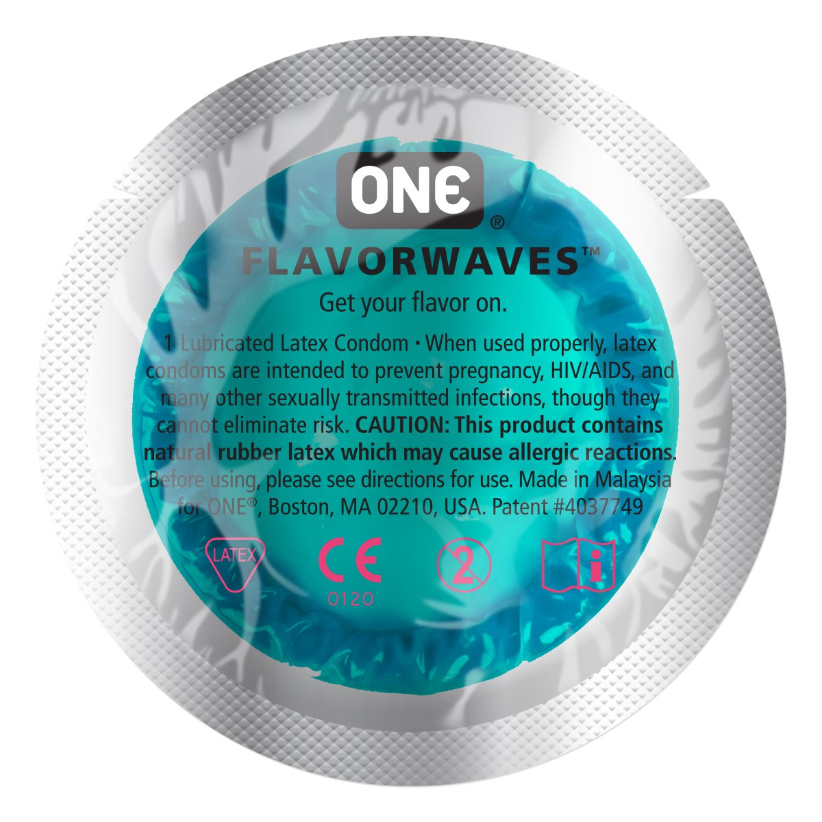 ONE® Condoms FlavorWaves™,  Case of 1000