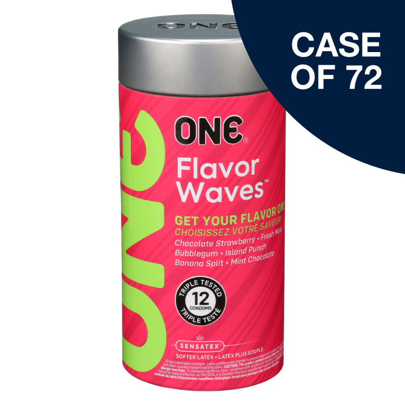 ONE® Condoms FlavorWaves™ 12-Pack, Case of 72