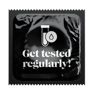 Get Tested Regularly HIV Awareness Condoms, Bag of 50