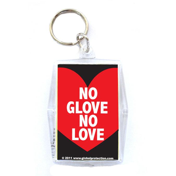 No Glove, No Love Condom Keypers, Bag of 10