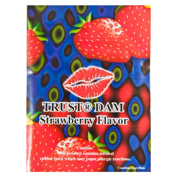 TRUST® (formerly LIXX) Strawberry Latex Dental Dams, Box of 100
