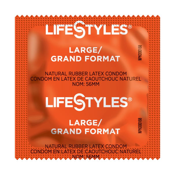 LifeStyles® Large Condoms, Case of 1,008