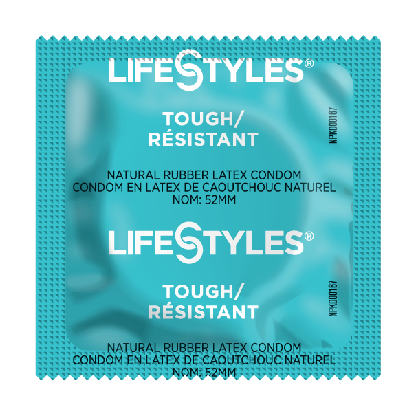LifeStyles Tough Extra Strength Condoms, Case of 1,008