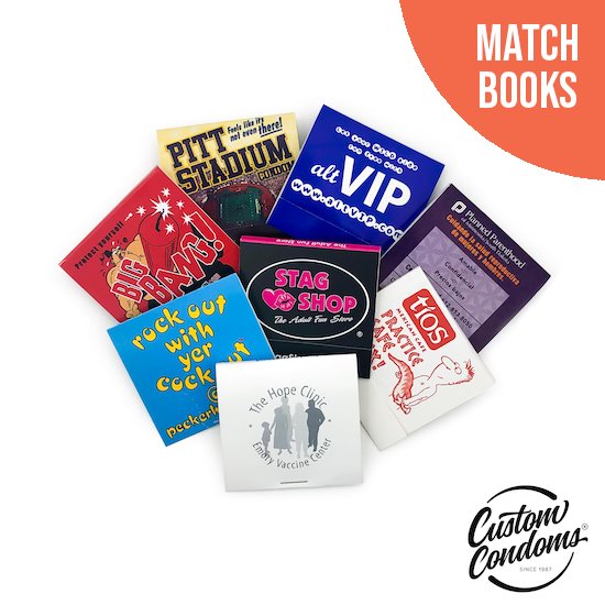 Custom Condom Matchbooks