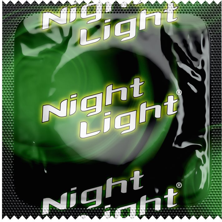 Night Light Condoms 3pks, Case of 144 (24 Bundles of 6)