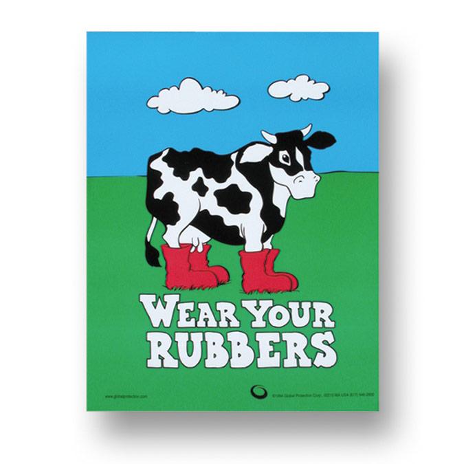 Wear Your Rubbers Poster