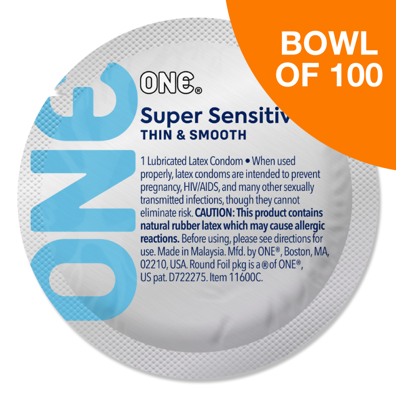ONE® Super Sensitive™,  Contest Collection, Bowl of 100