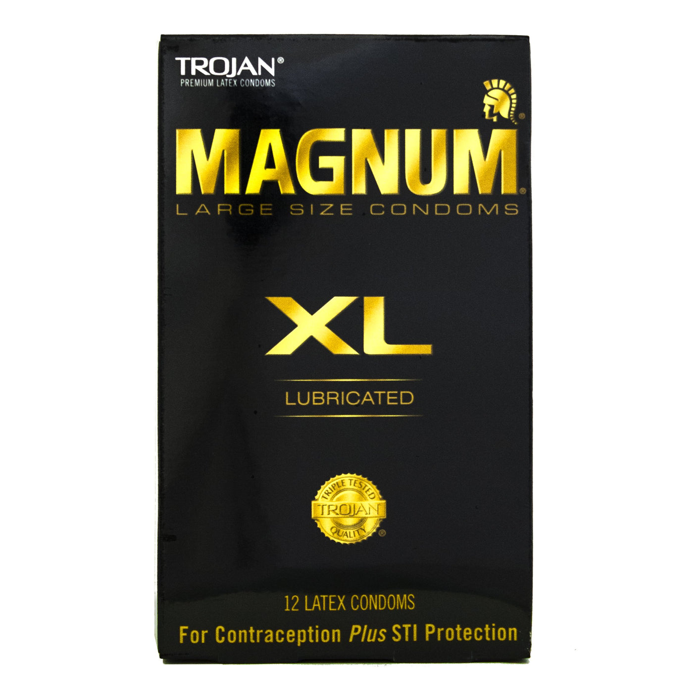 Trojan Magnum XL 12pks,  Bundle of 4