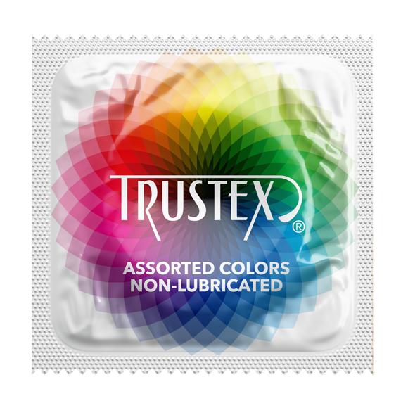 Trustex Assorted Colors Non-Lubricated,  Case of 1,000