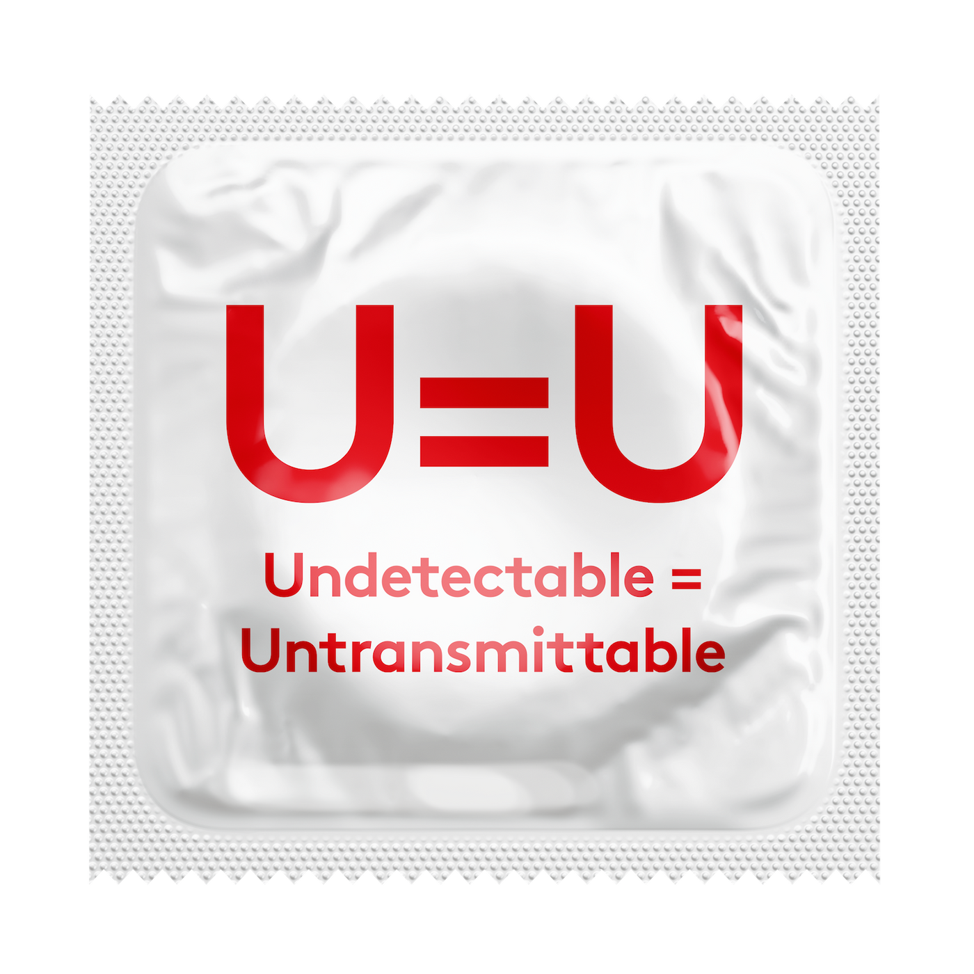 Undetectable = Untransmittable HIV Awareness Condoms, Bag of 50