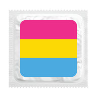 Pansexual Pride Flag Condoms, Bag of 50