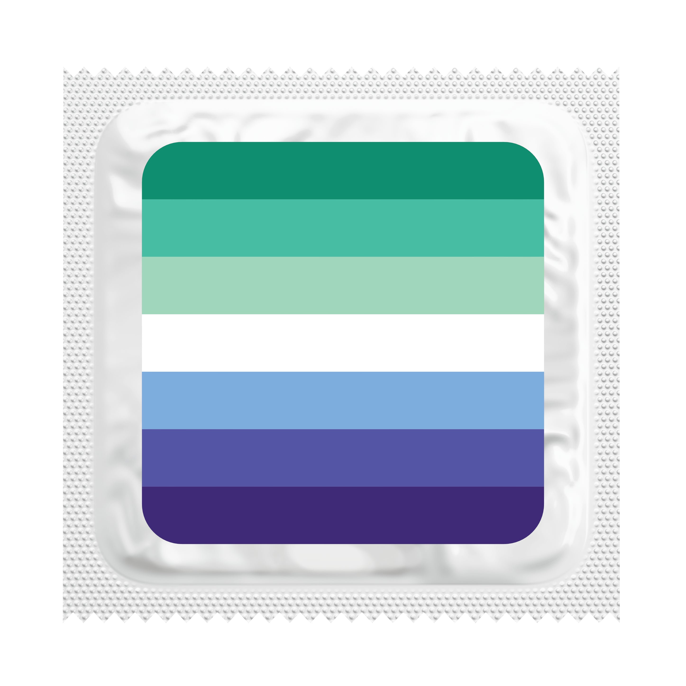 Gay Men Pride Flag Condoms, Bag of 50