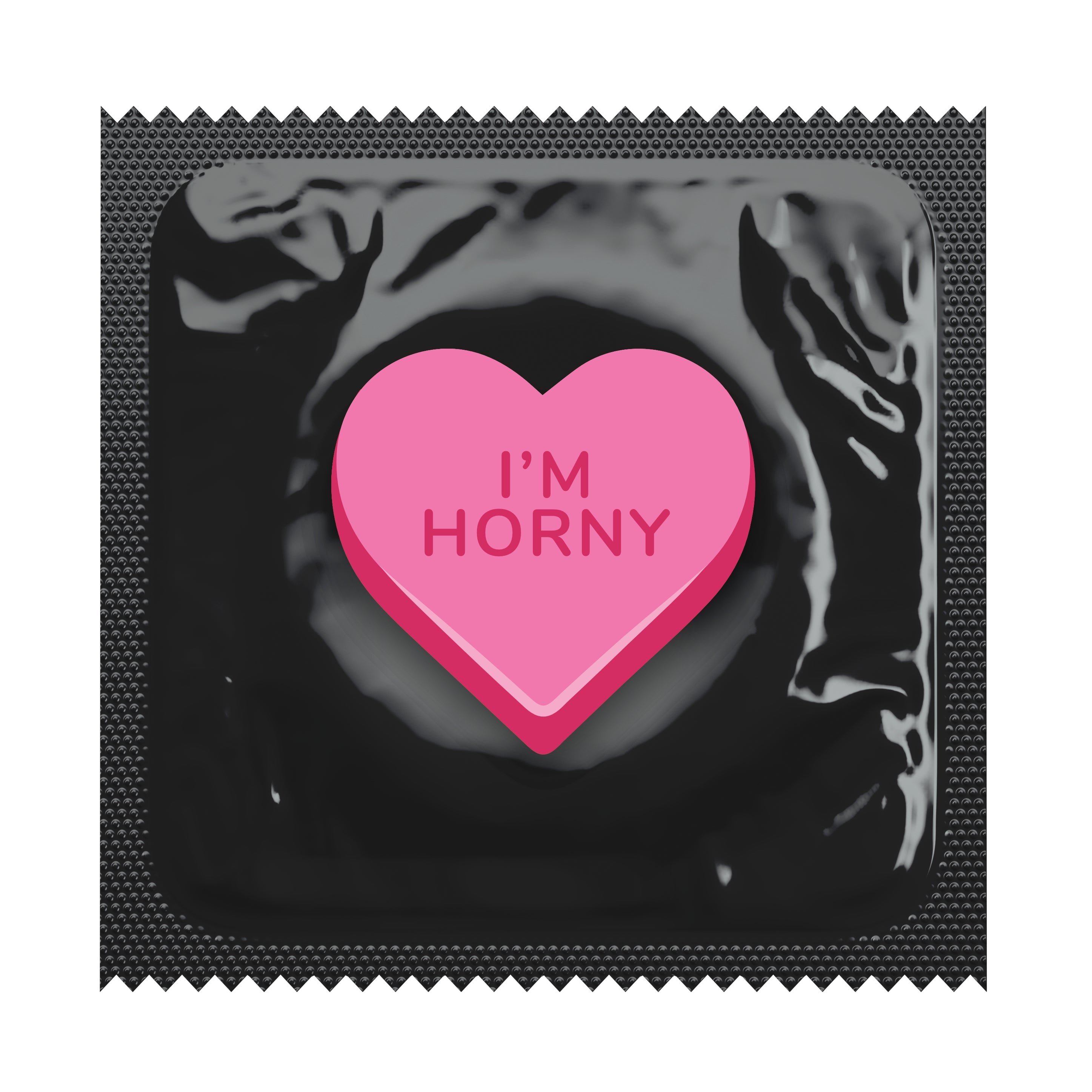 Naughty Candy Hearts Condoms, Bag of 50