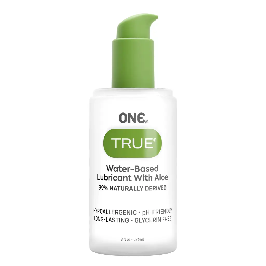 2 - ONE® True® 8oz USA Aloe Lubricant - cap off.webp