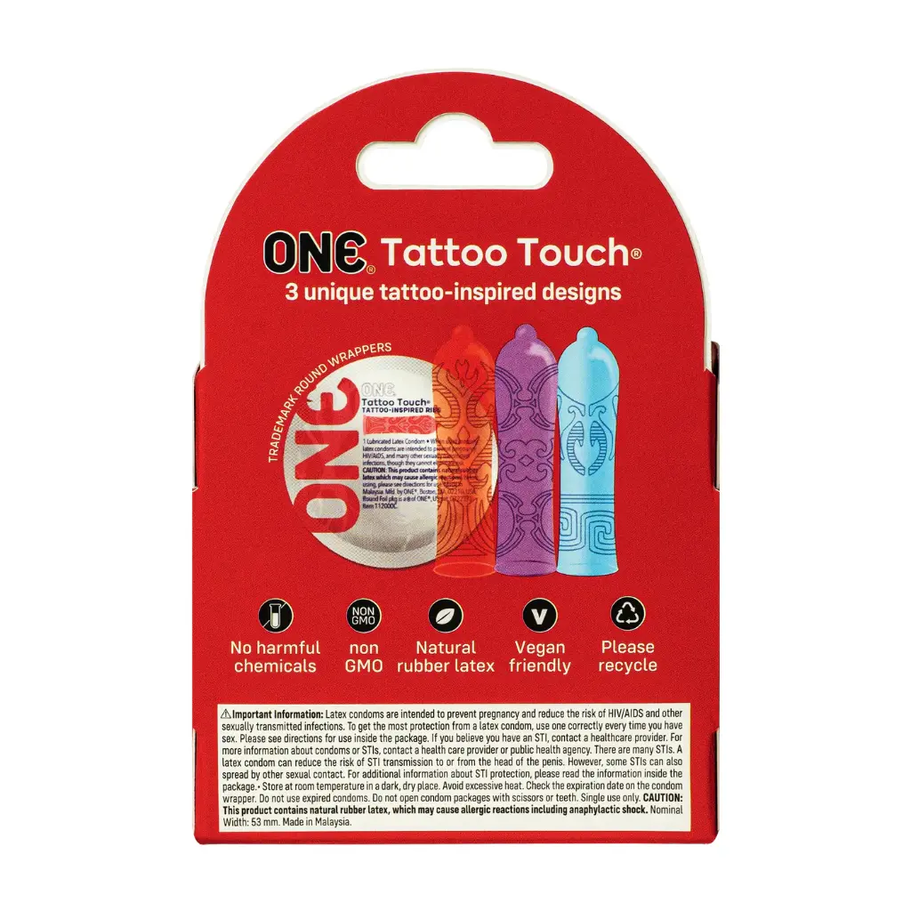 ONE Tattoo Touch  3-Pack, Case of 36