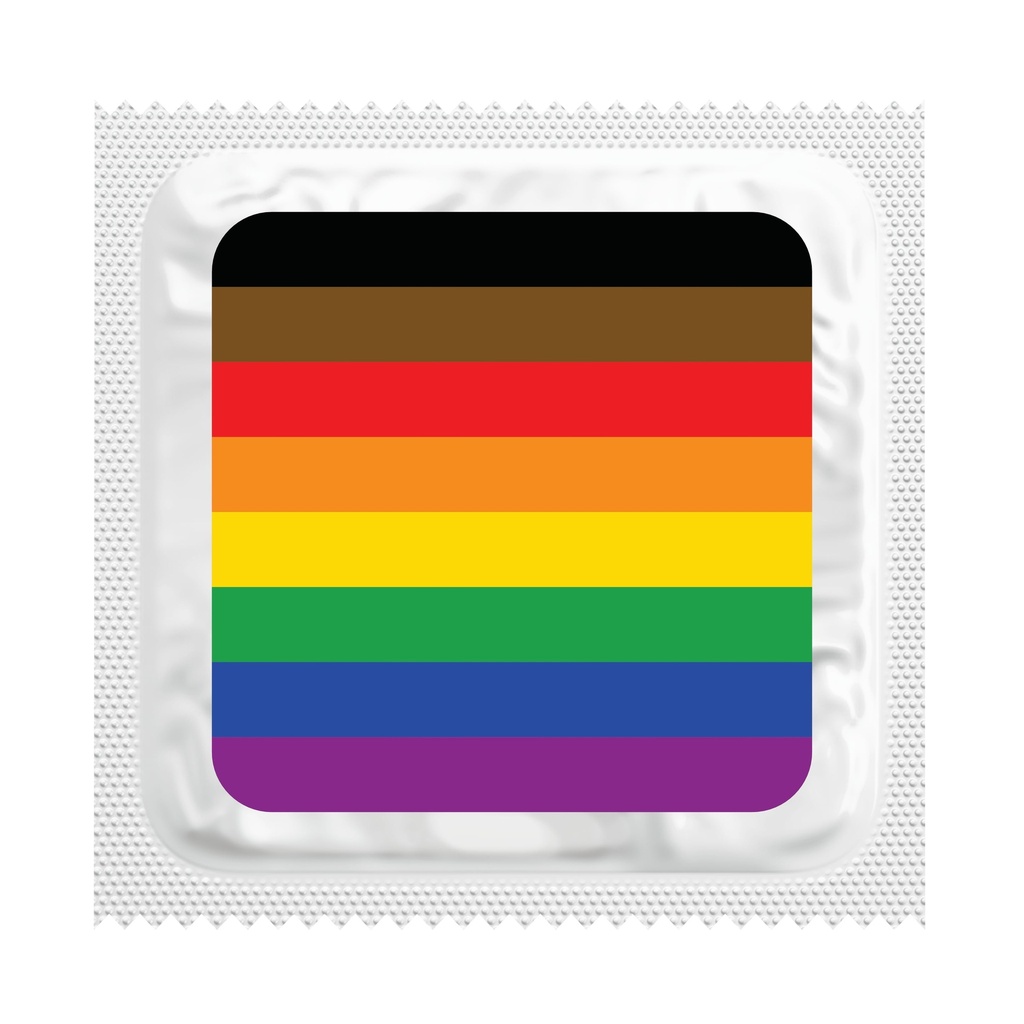 Updated Pride Flag Condoms, Bag of 50