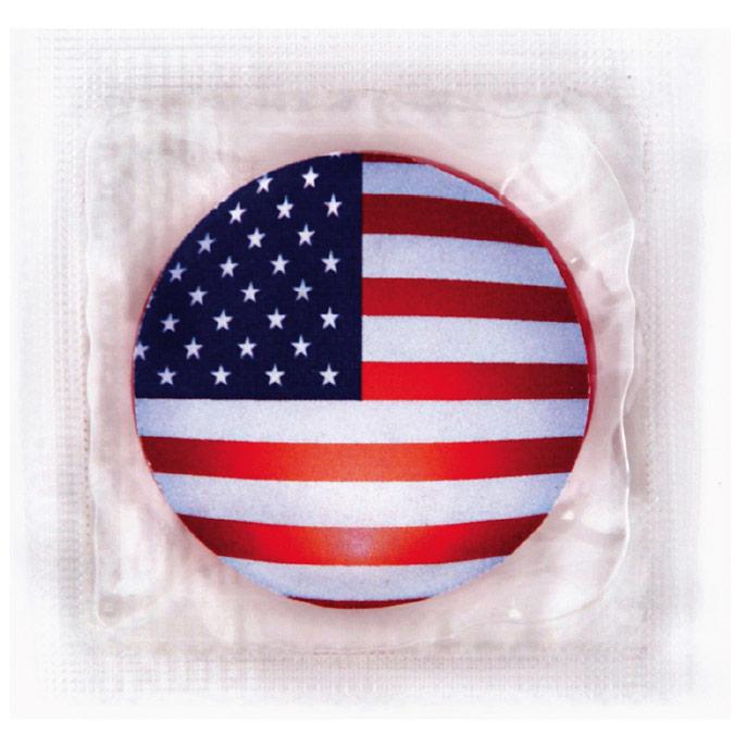 American Flag Condoms,  Bag of 50