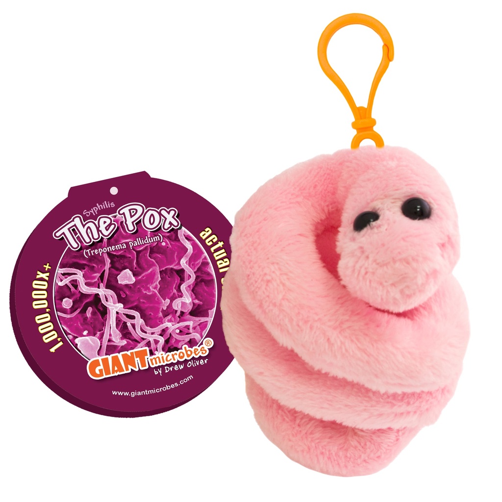 Pox/Syphilis 3" Mini Microbe Keychain