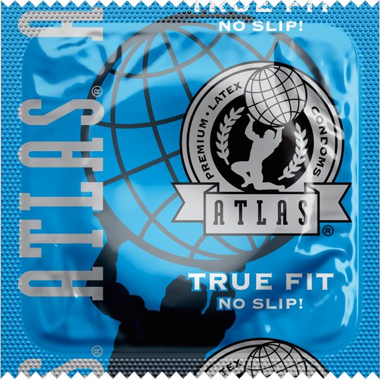 Atlas True Fit Condoms,  Case of 1000