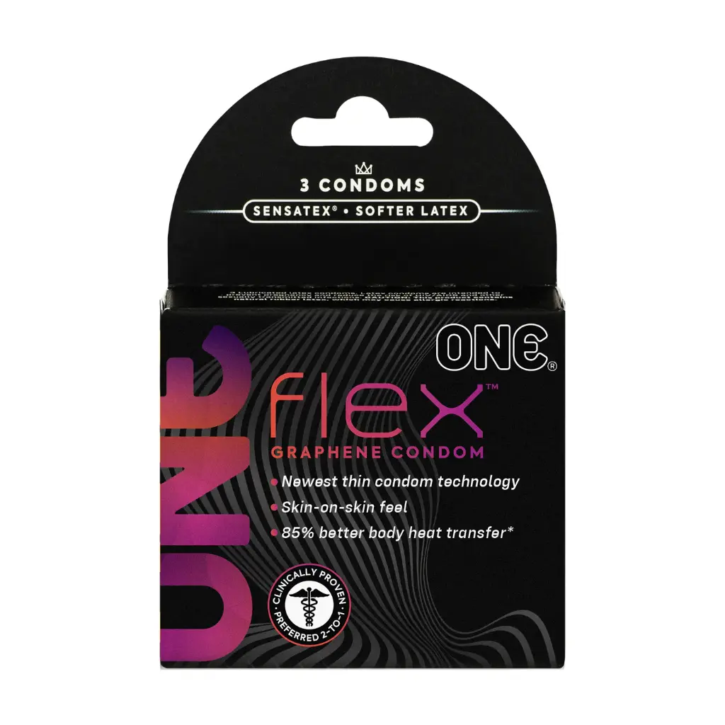 ONE® Flex™ Graphene Condom 3-pack, Case of 36