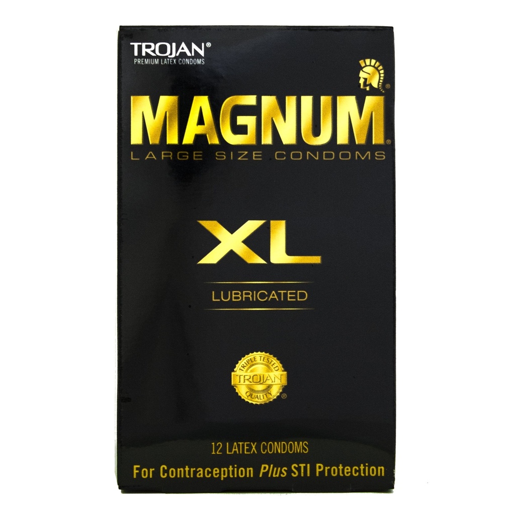 Trojan Magnum XL 12pks, Bundle of 4