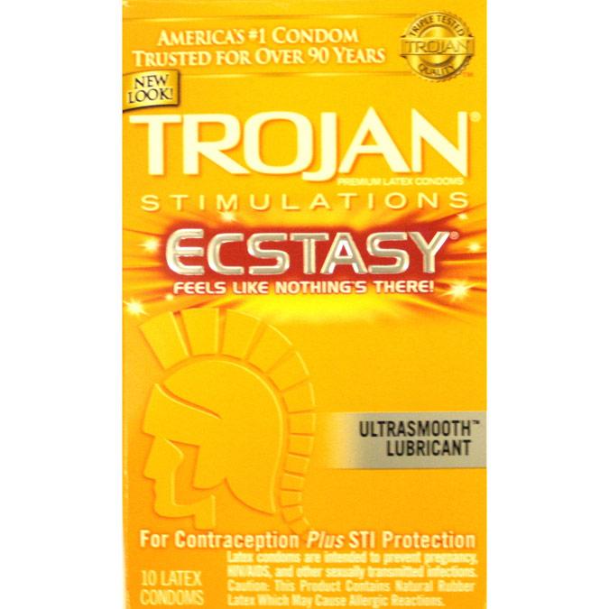 Trojan Stimulations ECSTASY 10pks, Bundle of 4