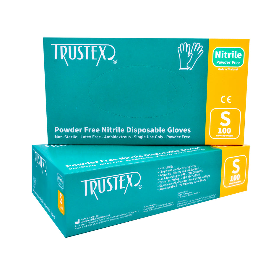 Trustex General Purpose Gloves Small, Latex-Free & Powder-Free, Case of 1,000