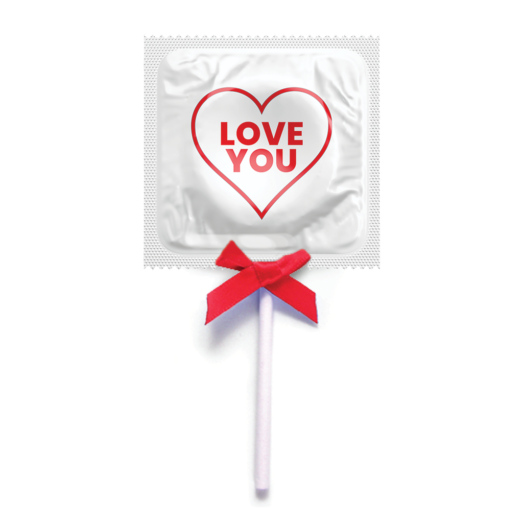 Love You Valentine's Pops (Red), Bag of 50