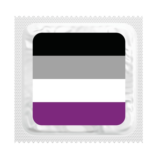 [BKU16] Flag for the Asexual Community Condoms, Bag of 50