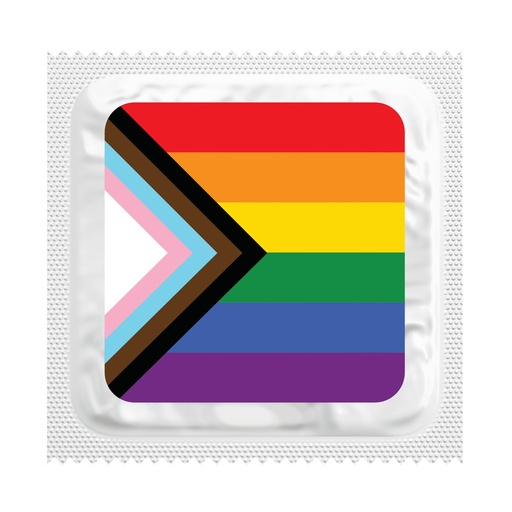 [BKU21] Modern Pride Flag Condoms, Bag of 50