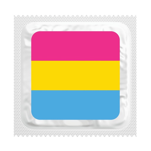 [BKU24] Pansexual Pride Flag Condoms, Bag of 50