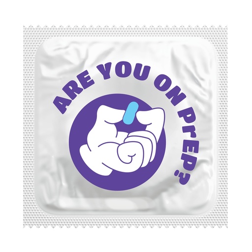 [BKU46] Are You on PrEP? HIV Awareness Condoms, Bag of 50