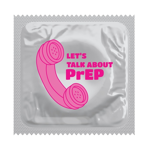 [BKU49] Let's Talk about PrEP HIV Awareness Condoms, Bag of 50