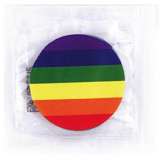 [BKU8] Pride Flag Condoms,  Bag of 50