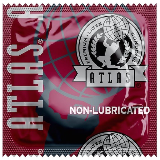 [10600C] Atlas Non-Lubricated Condoms,  Case of 1000