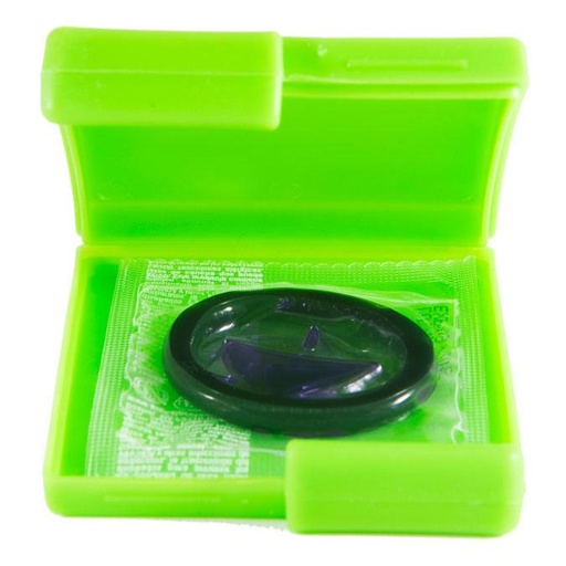 [CCU25] Green Contour Condom Compacts, Bag of 10