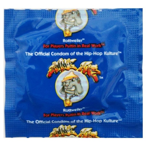 [JH110C] Jimmie Hatz Rottweiler Condoms, Case of 1000