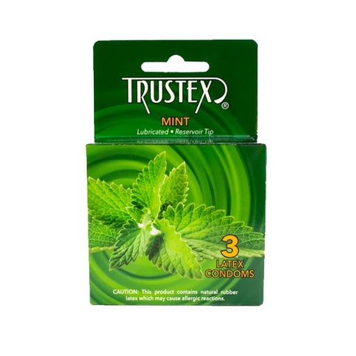 [L4005C] Trustex Mint Flavored Lubricated 3-Pack, case of 72