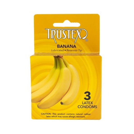 [L4025C] Trustex Banana Condom 3-pack, Case of 72