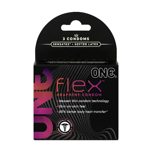 [1131006C] ONE® Flex™ Graphene Condom 3-pack, Case of 36